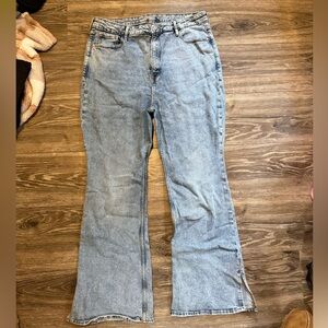 Old Navy Blue Flare Wide Leg Jeans